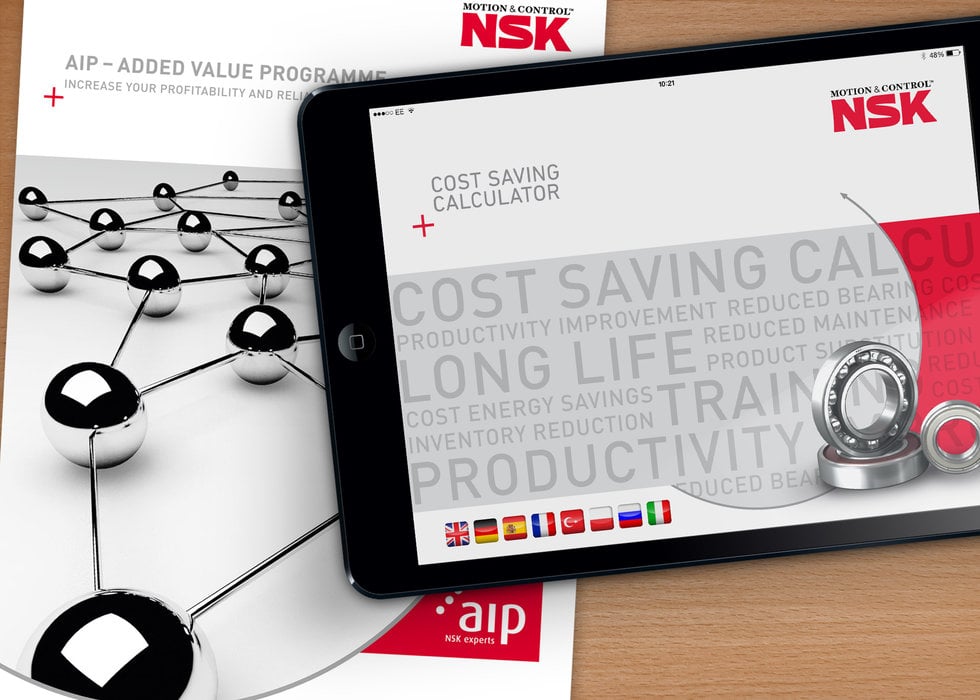 NSK releases Cost Saving Calculator App for Tablets, Smart Phones and PC